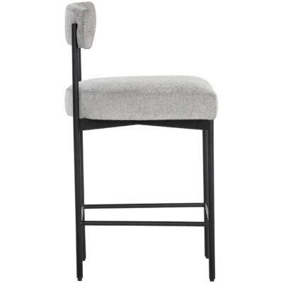 Alternative view of Seneca Counter Stool - Black - Polo Club Stone