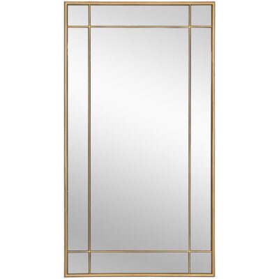 Pasadena Floor Mirror - Brass