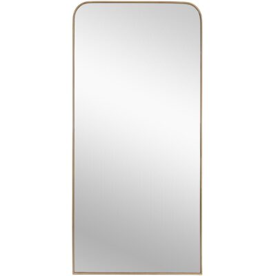 Calabasas Floor Mirror - Brass