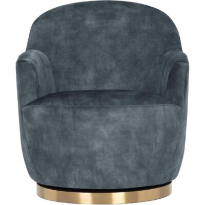 Alternative view of Casey Swivel Lounge Chair - Nono Petrol