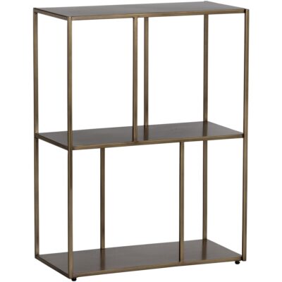 Alternative view of Eiffel Low Bookcase - Small - Antique Brass