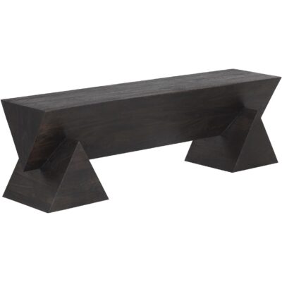 Alternative view of Gregor Bench - Dark Brown