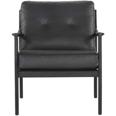Alternative view of Gilmore Lounge Chair - Black - Black Leather
