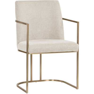 Rayla Dining Armchair - Belfast Oatmeal