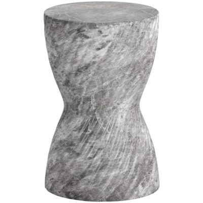 Alternative view of Cara End Table - Marble Look - Grey