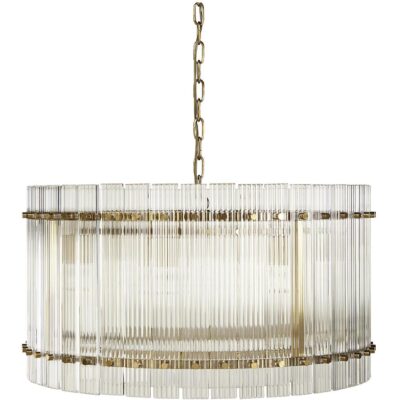 Alternative view of Kore Chandelier - Small - Brass - Clear