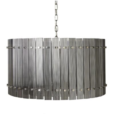 Alternative view of Kore Chandelier - Small - Nickel - Smoke Grey