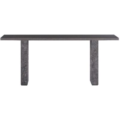 Alternative view of Rebel Console Table - Grey Marble / Charcoal Grey