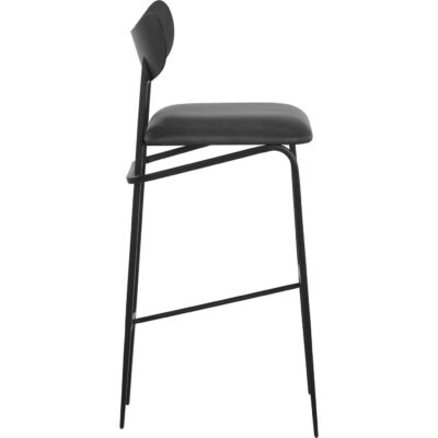 Alternative view of Gibbons Barstool - Black - Bravo Portabella