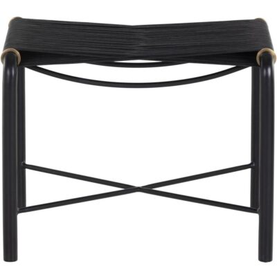 Alternative view of Riz Stool - Black Leather