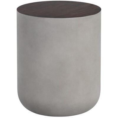Alternative view of Diaz End Table - Grey - Wood Grain Brown
