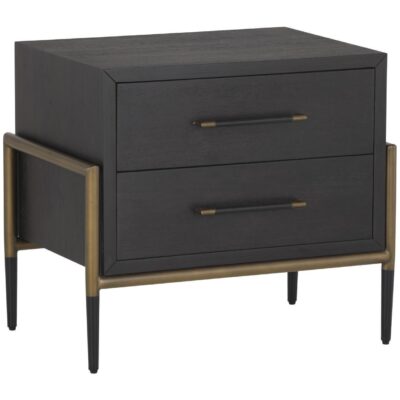 Alternative view of Weldrick Nightstand - Espresso