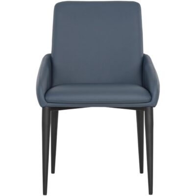 Alternative view of Carlo Dining Armchair - Black - Dillon Thunder