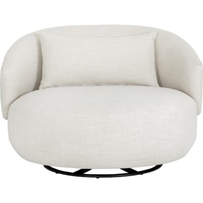 Alternative view of Walsh Swivel Lounge Chair - Effie Linen