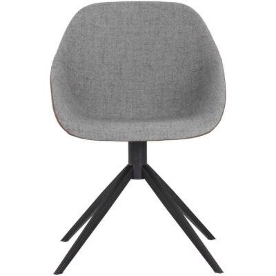 Alternative view of Mccoy Swivel Dining Chair - November Grey / Cinnamon Brown
