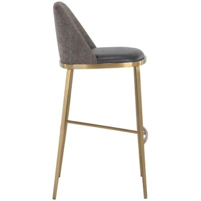 Alternative view of Dover Barstool - Bravo Portabella / Sparrow Grey