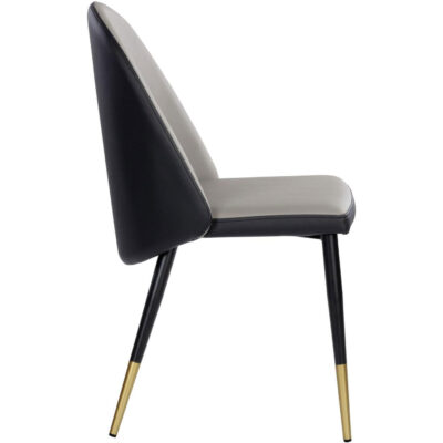 Alternative view of Kline Dining Chair - Dillon Stratus / Dillon Black