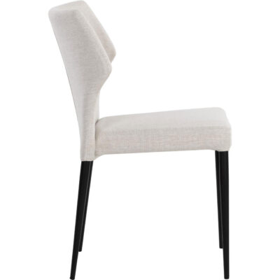 Alternative view of James Stackable Dining Chair - City Beige