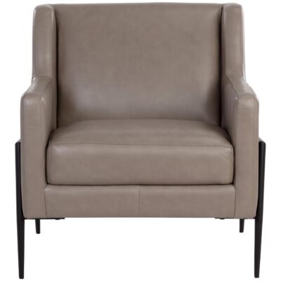 Alternative view of Talula Lounge Chair - Alpine Grey Leather