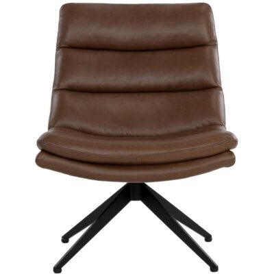 Alternative view of Keller Swivel Lounge Chair - Missouri Mahogany Leather
