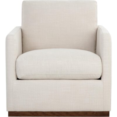 Alternative view of Portman Swivel Lounge Chair - Effie Linen
