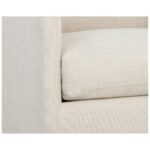 Portman Swivel Lounge Chair - Effie Linen - Image 6