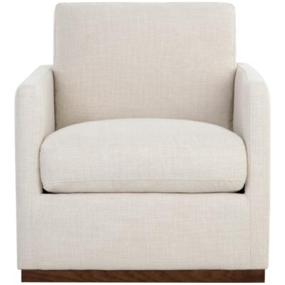 Alternative view of Portman Swivel Lounge Chair - Effie Linen