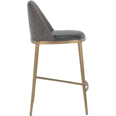 Alternative view of Dover Counter Stool - Bravo Portabella / Sparrow Grey
