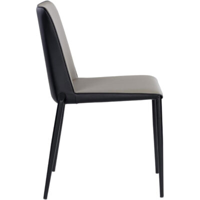 Alternative view of Renee Stackable Dining Chair - Dillon Stratus / Dillon Black