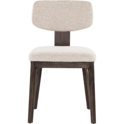 Alternative view of Rickett Dining Chair - Dark Brown - Dove Cream