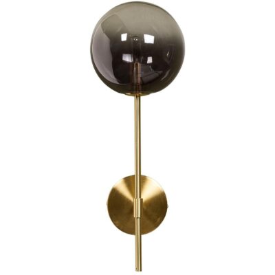 Alternative view of Izora Sconce - Brass - Smoke Grey Ombre