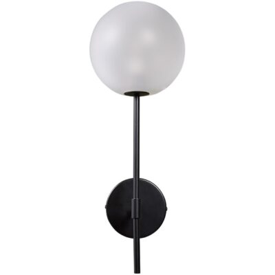 Alternative view of Izora Sconce - Black - Frosted