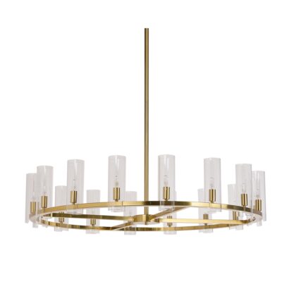 Alternative view of Clarabelle Chandelier - Large - Brass