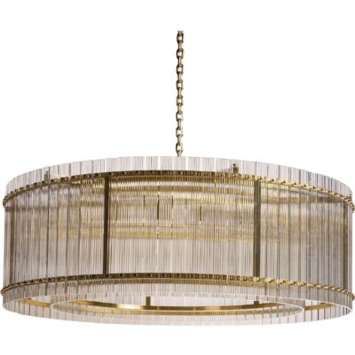 Alternative view of Kore Chandelier - Large - Brass - Clear