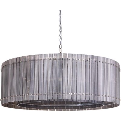 Alternative view of Kore Chandelier - Large - Nickel - Smoke Grey
