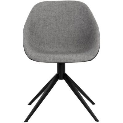Alternative view of Mccoy Swivel Dining Chair - November Grey / Nightfall Black