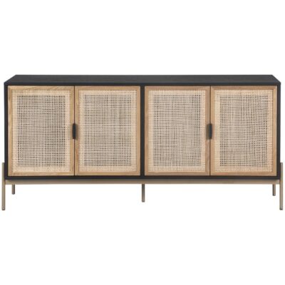 Alternative view of Avida Sideboard - Large - Gold - Black/Natural