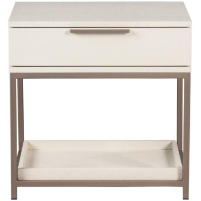 Alternative view of Rebel Nightstand - Small - Champagne Gold - Cream