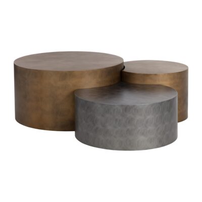 Alternative view of Neo Coffee Tables (Set Of 3) - Antique Brass