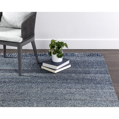 Alternative view of Lindau Hand-Woven Rug - Teal - 8' X 10'