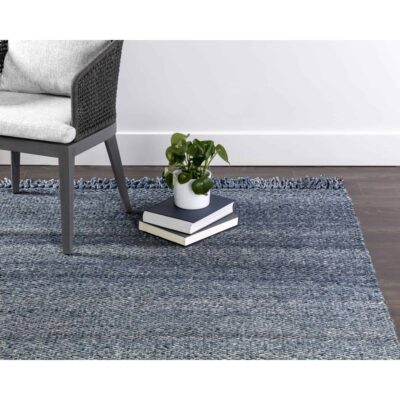 Alternative view of Lindau Hand-Woven Rug - Teal - 9' X 12'