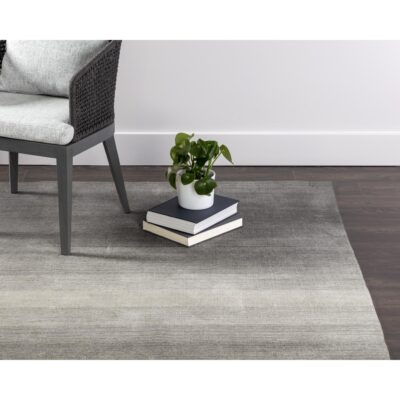 Alternative view of Brisbane Hand-Woven Rug - Grey - 8' X 10'