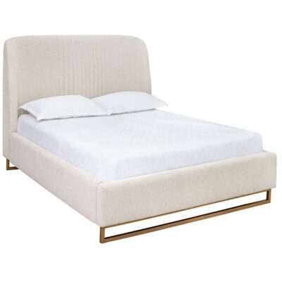 Nevin Bed - Queen - Dove Cream