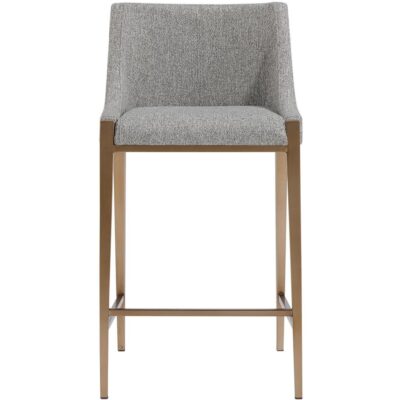 Alternative view of Dionne Counter Stool - Monument Pebble