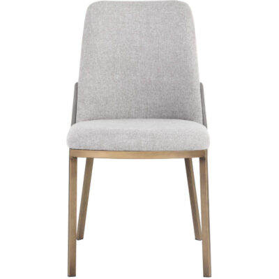 Alternative view of Marie Dining Chair - Belfast Heather Grey / Bravo Metal