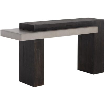 Alternative view of Herriot Console Table - Dark Brown / Grey