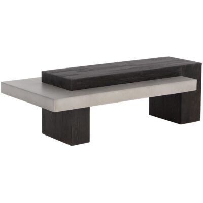 Alternative view of Herriot Coffee Table - Dark Brown / Grey