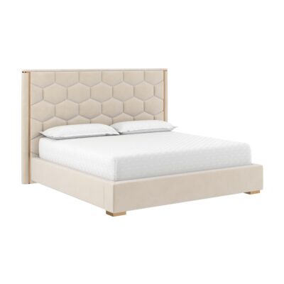 Alisha Bed - King - Meg Taupe