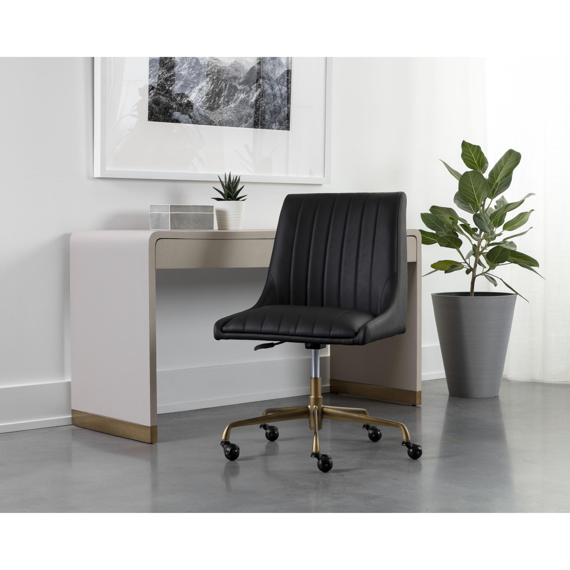 Halden Office Chair - Vintage Black - Image 5