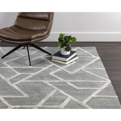 Alternative view of Zizi Hand-Tufted Rug - Grey - 9' X 12'